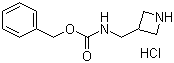 3-[[[(Benzyloxy)carbonyl]amino]methyl]azetidine hydrochloride molecular structure (CAS 1171130-36-1)