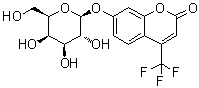 7-(beta-D-Galactopyranosyloxy)-4-(trifluoromethyl)-2H-1-benzopyran-2-one molecular structure (CAS 117153-55-6)