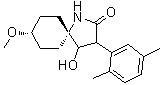 structure of CAS# 1172134-12-1, stereoisomer of 3-(2,5-Dimethylphenyl)-4-hydroxy-8-methoxy-1-azaspiro[4.5]decan-2-one