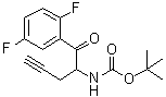 tert-Butyl [1-(2,5-difluorophenyl)-1-oxo-4-pentyn-2-yl]carbamate molecular structure (CAS 1172623-96-9)