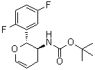 N-[(2R,3S)-2-(2,5-Difluorophenyl)-3,4-dihydro-2H-pyran-3-yl]carbamic acid 1,1-dimethylethyl ester molecular structure (CAS 1172623-98-1)