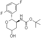 结构式 CAS# 1172623-99-2, (2xi,5R)-1,5-脱水-3,4-二脱氧-5-C-(2,5-二氟苯基)-4-[[叔丁氧羰基]氨基]-D-甘油型戊糖醇