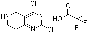 2,4-Dichloro-5,6,7,8-tetrahydropyrido[4,3-d]pyrimidine 2,2,2-trifluoroacetate molecular structure (CAS 1172930-59-4)