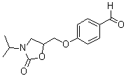 4-[[3-(1-Methylethyl)-2-oxo-5-oxazolidinyl]methoxy]benzaldehyde molecular structure (CAS 1173203-26-3)