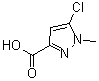 5-氯-1-甲基-1H-吡唑-3-羧酸分子结构 (CAS 1173246-76-8)