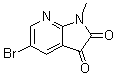 5-Bromo-1-methyl-1H-pyrrolo[2,3-b]pyridine-2,3-dione molecular structure (CAS 1173721-45-3)