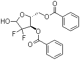 2-Deoxy-2,2-difluoro-D-erythropentofuranose 3,5-dibenzoate molecular structure (CAS 1173824-58-2)