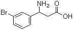 3-Amino-3-(3-bromophenyl)propanoic acid molecular structure (CAS 117391-50-1)
