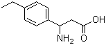结构式 CAS# 117391-52-3, 3-氨基-3-(4-乙基苯基)丙酸