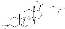 Cholesteryl methyl ether molecular structure (CAS 1174-92-1)