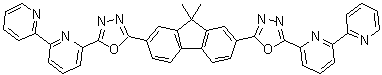 结构式 CAS# 1174006-45-1, 2,7-二[2-(2,2'-联吡啶-6-基)-1,3,4-恶二唑-5-基]-9,9-二甲基芴