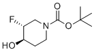 (3R,4R)-tert-Butyl 3-fluoro-4-hydroxypiperidine-1-carboxylate molecular structure (CAS 1174020-43-9)