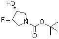 (3S,4R)-3-Fluoro-4-hydroxy-1-pyrrolidinecarboxylic acid 1,1-dimethylethyl ester molecular structure (CAS 1174020-48-4)