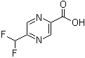 5-Difluoromethylpyrazine-2-carboxylic acid molecular structure (CAS 1174321-06-2)