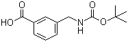 Boc-3-Aminomethylbenzoic acid molecular structure (CAS 117445-22-4)