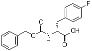 结构式 CAS# 117467-73-9, 4-氟-N-[苄氧羰基]-D-苯丙氨酸