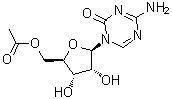 1-(5-O-Acetyl-beta-D-ribofuranosyl)-4-amino-1,3,5-triazin-2(1H)-one molecular structure (CAS 1174733-90-4)