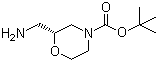 (R)-2-(Aminomethyl)morpholine-4-carboxylic acid tert-butyl ester molecular structure (CAS 1174913-80-4)