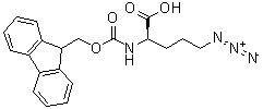5-Azido-N-[(9H-fluoren-9-ylmethoxy)carbonyl]-D-norvaline molecular structure (CAS 1176270-25-9)