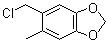 5-(Chloromethyl)-6-methyl-1,3-benzodioxole molecular structure (CAS 117661-72-0)