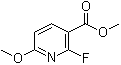 2-Fluoro-6-methoxy-3-pyridinecarboxylic acid methyl ester molecular structure (CAS 117671-03-1)