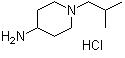 结构式 CAS# 1177306-12-5, 1-(2-甲基丙基)-4-哌啶胺盐酸盐