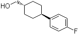 trans-4-(4-Fluorophenyl)cyclohexanemethanol molecular structure (CAS 117736-08-0)