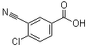 结构式 CAS# 117738-76-8, 3-氰基-4-氯苯甲酸