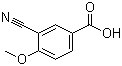 3-Cyano-4-methoxybenzoic acid molecular structure (CAS 117738-82-6)