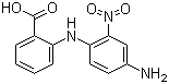 4-Amino-2-nitrodiphenylamine-2'-carboxylic acid molecular structure (CAS 117907-43-4)