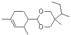2-(2,4-二甲基-3-环己烯-1-基)-5-甲基-5-(1-甲基丙基)-1,3-二恶烷分子结构 (CAS 117933-89-8)