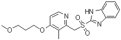 雷贝拉唑砜分子结构 (CAS 117976-47-3)