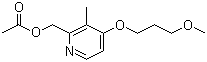 structure of CAS# 117977-19-2, 2-(Acetoxymethyl)-4-(3-methoxypropoxy)-3-methylpyridine