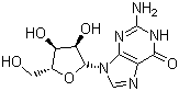 鸟嘌呤核苷分子结构 (CAS 118-00-3)