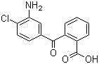 2-(3-氨基-4-氯苯甲酰)苯甲酸分子结构 (CAS 118-04-7)