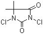 1,3-二氯-5,5-二甲基海因分子结构 (CAS 118-52-5)