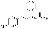 结构式 CAS# 1180676-32-7, (Z)-5-(4-氯苯基)-3-苯基戊-2-烯酸