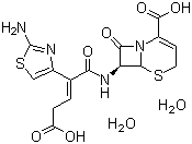 Ceftibuten dihydrate molecular structure (CAS 118081-34-8)