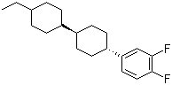 结构式 CAS# 118164-50-4, 4-乙基双环己基-3,4-二氟苯