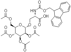 N-[(9H-Fluoren-9-ylmethoxy)carbonyl]-O-(2,3,4,6-tetra-O-acetyl-alpha-D-mannopyranosyl)-L-serine molecular structure (CAS 118358-80-8)
