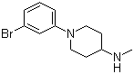 1-(3-Bromophenyl)-N-methyl-4-piperidinamine molecular structure (CAS 1184235-17-3)