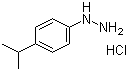 structure of CAS# 118427-29-5, 4-Isopropylphenylhydrazine hydrochloride;1-(4-Isopropylphenyl)hydrazine hydrochloride