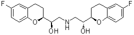 (+)-Nebivolol molecular structure (CAS 118457-15-1)