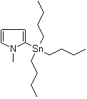 结构式 CAS# 118486-97-8, 1-甲基-2-(三丁基锡烷基)-1H-吡咯
