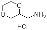 结构式 CAS# 1185156-19-7, 1,4-二恶烷-2-甲胺盐酸盐