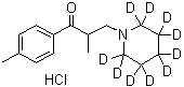 结构式 CAS# 1185160-65-9, 十氘代盐酸托哌酮