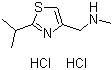 N-Methyl-2-(1-methylethyl)-4-thiazolemethanamine dihydrochloride molecular structure (CAS 1185167-55-8)