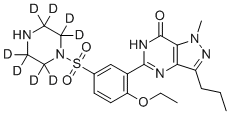 N-Desmethyl Sildenafil-d8 molecular structure (CAS 1185168-06-2)