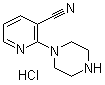 结构式 CAS# 1185307-06-5, 2-(1-哌嗪基)-3-吡啶甲腈盐酸盐