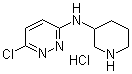 6-Chloro-N-3-piperidinyl-3-pyridazinamine hydrochloride molecular structure (CAS 1185307-10-1)